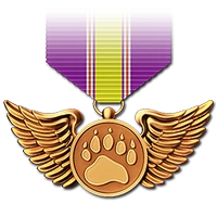 Bird medal bronze