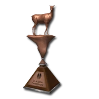 Trophy elk cow bronze