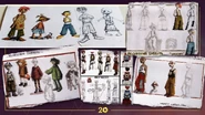 Concept art designs for the lighthouse orphans.