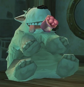 WoofSittingHoldingKbups