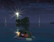 The Lighthouse from the hovercraft.