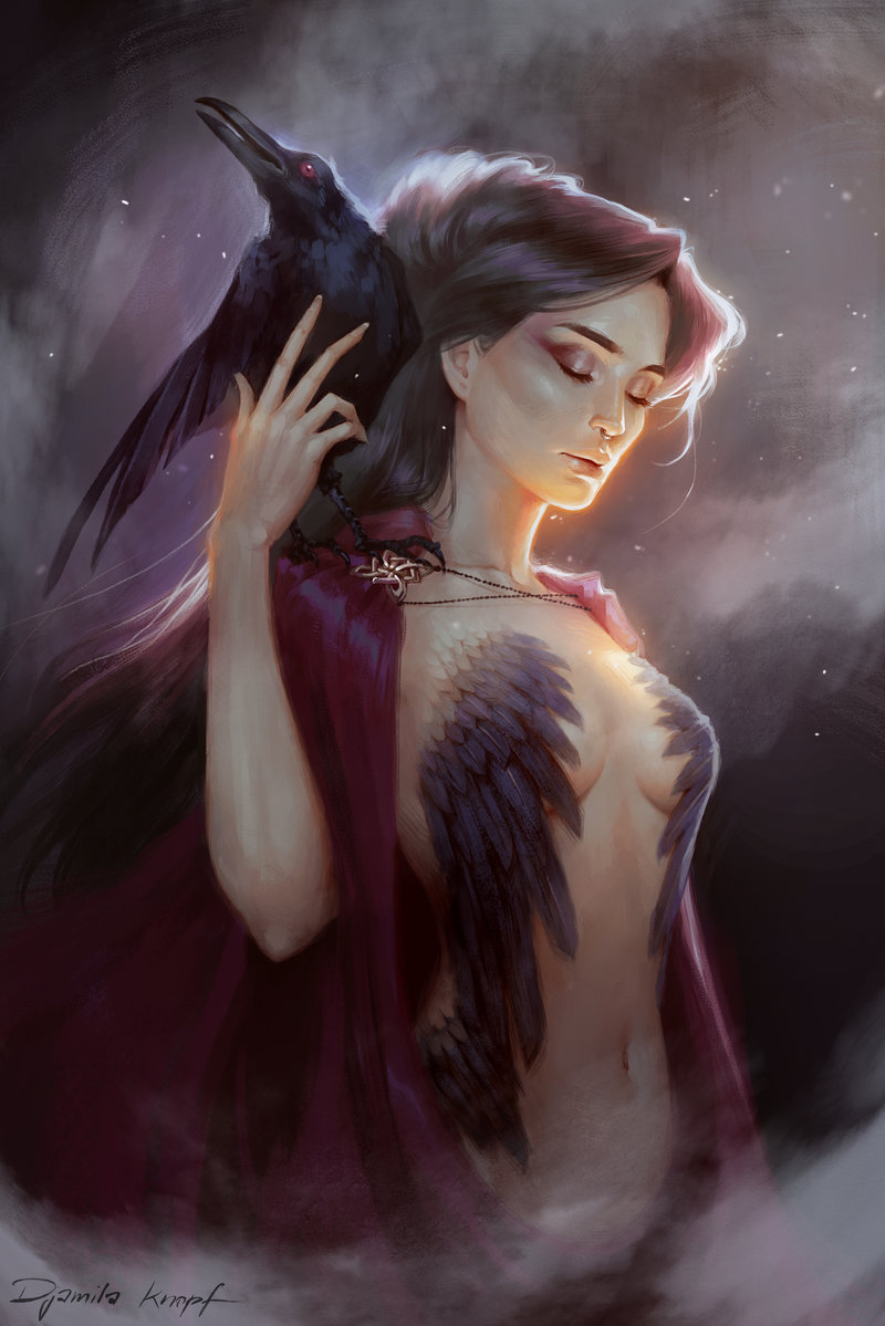 Raven the goddess Freya Goddess