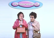 Jen and Moss also wear Ladyproblems.com t-shirts in this episode