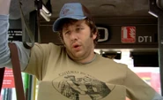 Roy in a GBV shirt in The Red Door.