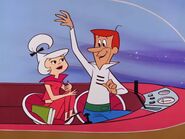 George Jetson and Judy in the car