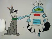 The Jetsons - Animation Cel and Background - Rosie Come Home (5)