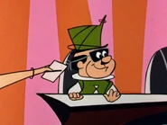 Spacely as a judge for Miss Solar System