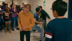 Bert fights  at school