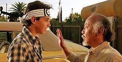 Daniel and Miyagi Wax On