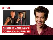 Andrew Garfield Brought to Tears by Cast of Cobra Kai - tick, tick..