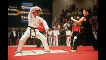 Karate Kid III - Daniel prepares to perform Kata