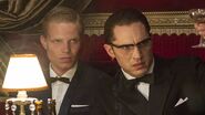 Leslieandron.jpg (93 KB) Charley Palmer Rothwell as Leslie Holt and Tom Hardy as Ronnie Kray in Legend, 2015.