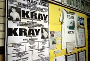 A Kray twins poster, dating back to 1953