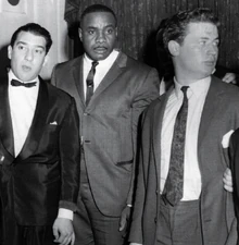 Ronnie Kray, with Sonny Liston and Micky Fawcett.