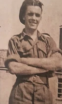 McVitie during his National Service around 1951, aged ninteeen.