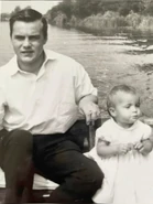 Frank with his daughter Frances