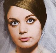 Frances on her wedding day, 1965, in colour