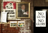 Posters and frames on the wall