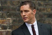  as Reggie Kray in , 2015.