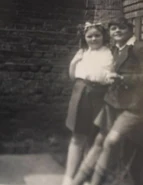 Frank with his sister Frances
