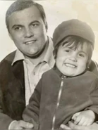 Frank with his daughter Frances