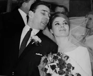 Frances Shea and Reggie Kray on their wedding day