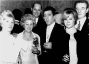 A rare photo of Donoghue (far right) in the late 1960s, in a West End club. Violet Kray can be seen on the far left and Limehouse Willy and Reggie in the middle.