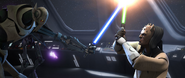 Grievous hero fighting Eeth Koth