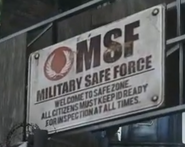 An MSF sign.