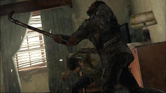 A survivor tries to kill Joel with a pipe.