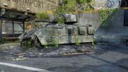 An abandoned Bradley IFV.