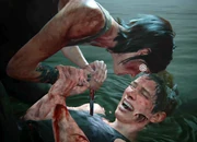 Ellie trying to kill Abby.