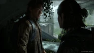 Jesse and Ellie talking.