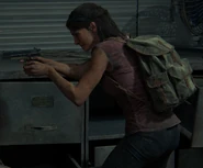 Tess with her unique pistol.
