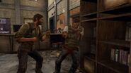 Joel fights a smuggler.