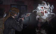 Abby confronting the rat king.