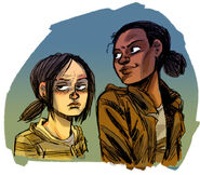 American Dreams Sketches 06.jpg (193 KB) Ellie i Riley.