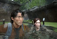 Jesse swimming.