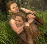 Abby strangling a Seraphite.