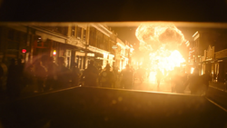 Explosion during Outbreak Day 1x01