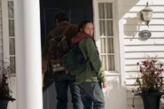 Ellie and Joel enter Bill's house.