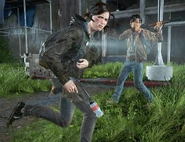Jesse protecting Ellie.