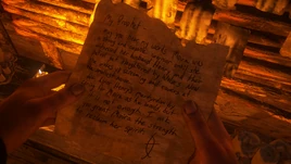 Mournful prayer note