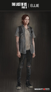 Apparence d'Ellie dans The Last of Us Part II.