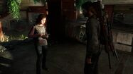 Ellie takes out her joke book, and tells Joel a joke.