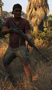 Male Rattler with a bolt-action rifle.