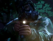 Самый первый солдат в игре, во время вспышки эпидемии