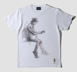 AmiAmi [Character & Hobby Shop]  The Last of Us Part II Ellie & Guitar  T-shirt /VANILLA WHITE-L(Released)