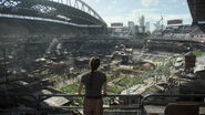 Abby in the WLF's stadium.