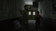 Joel and Ellie running away from the infected.